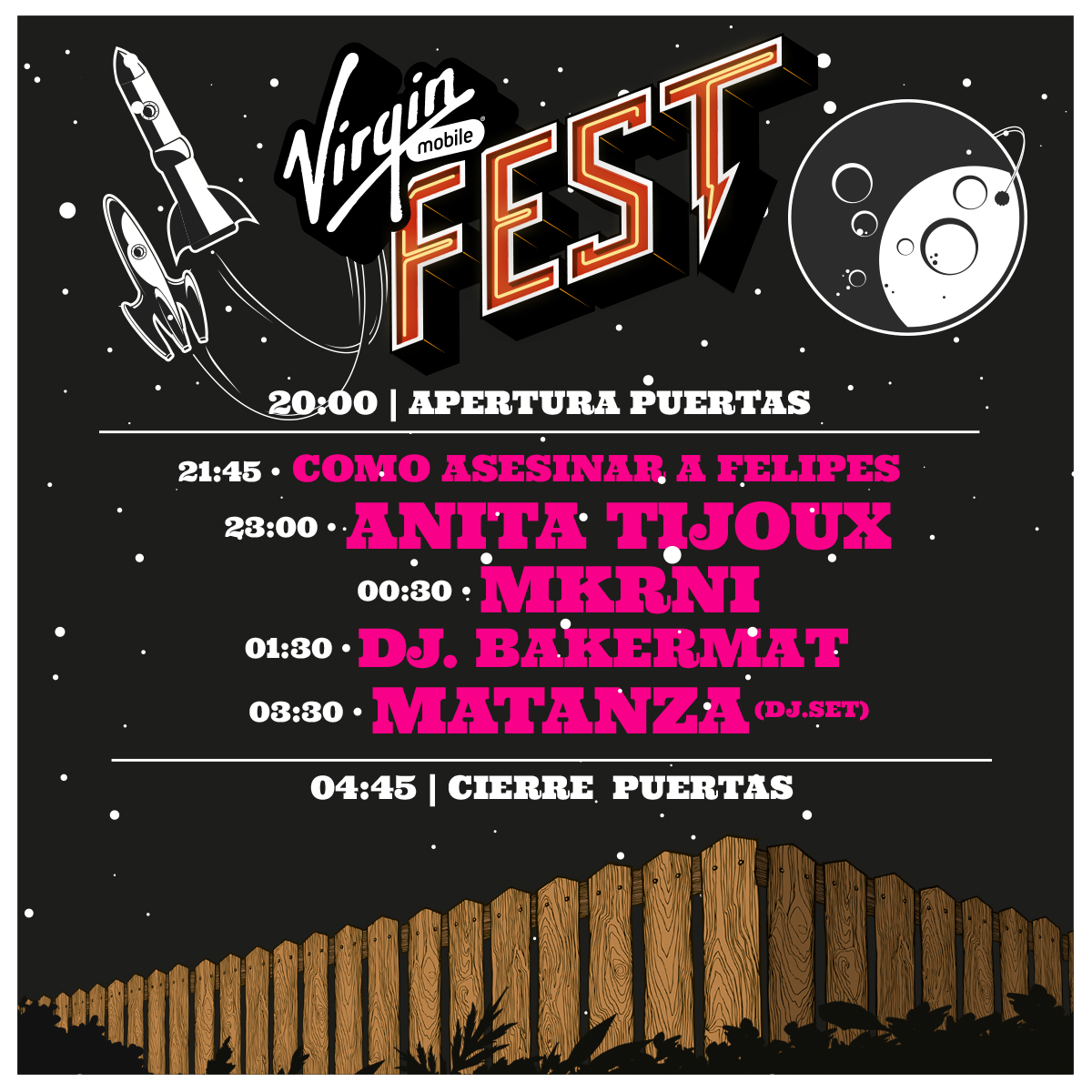 VM fest 2 horarios Instagram