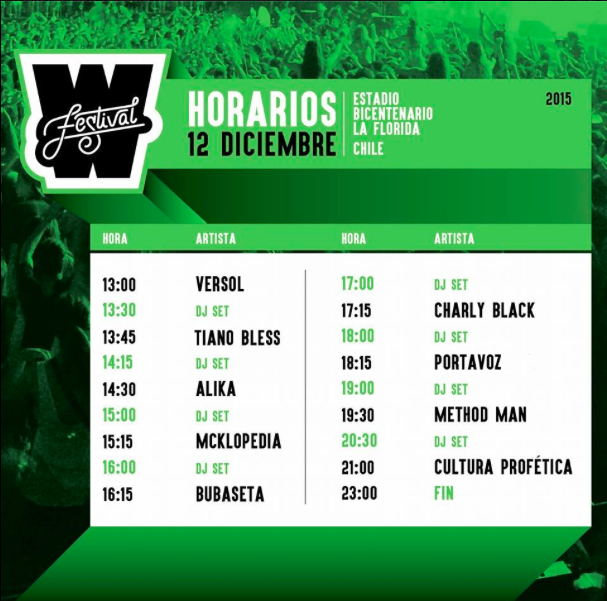 HORARIOS W