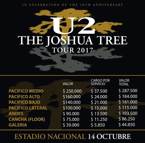 TablapreciosU2